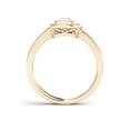thumbnail image 3 of 1/5 Carat T.W. Diamond Cluster Square Double Halo 10kt Yellow Gold Engagement Ring, 3 of 5