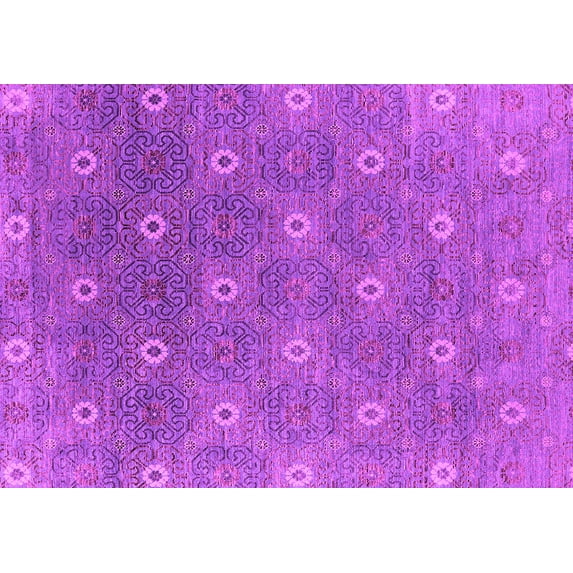 Ahgly Company Indoor Rectangle Oriental Pink Industrial Area Rugs, 4' x 6'