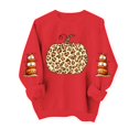 thumbnail image 5 of VKOYWKM Fall Sweatshirt for Women Halloween Pumpkin Graphic Sweatshirt Crewneck Long Sleeve Pullover Party Tops Matching Family Halloween Sweatshirts, 5 of 6