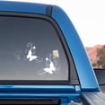 thumbnail image 3 of shiyou-8" Colorful Butterfly Car Stickers Decals Car Windows Outside Decoration Trunk Bumper Sticker Peel and Stick Wallpaper AL2343 (White), 3 of 4