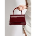 thumbnail image 4 of RUMANLAND Women's Glossy Patent Leather Top Handle Handbag, Vintage Evening Shoulder Purse for Party, Wedding and Daily Wear, 4 of 8