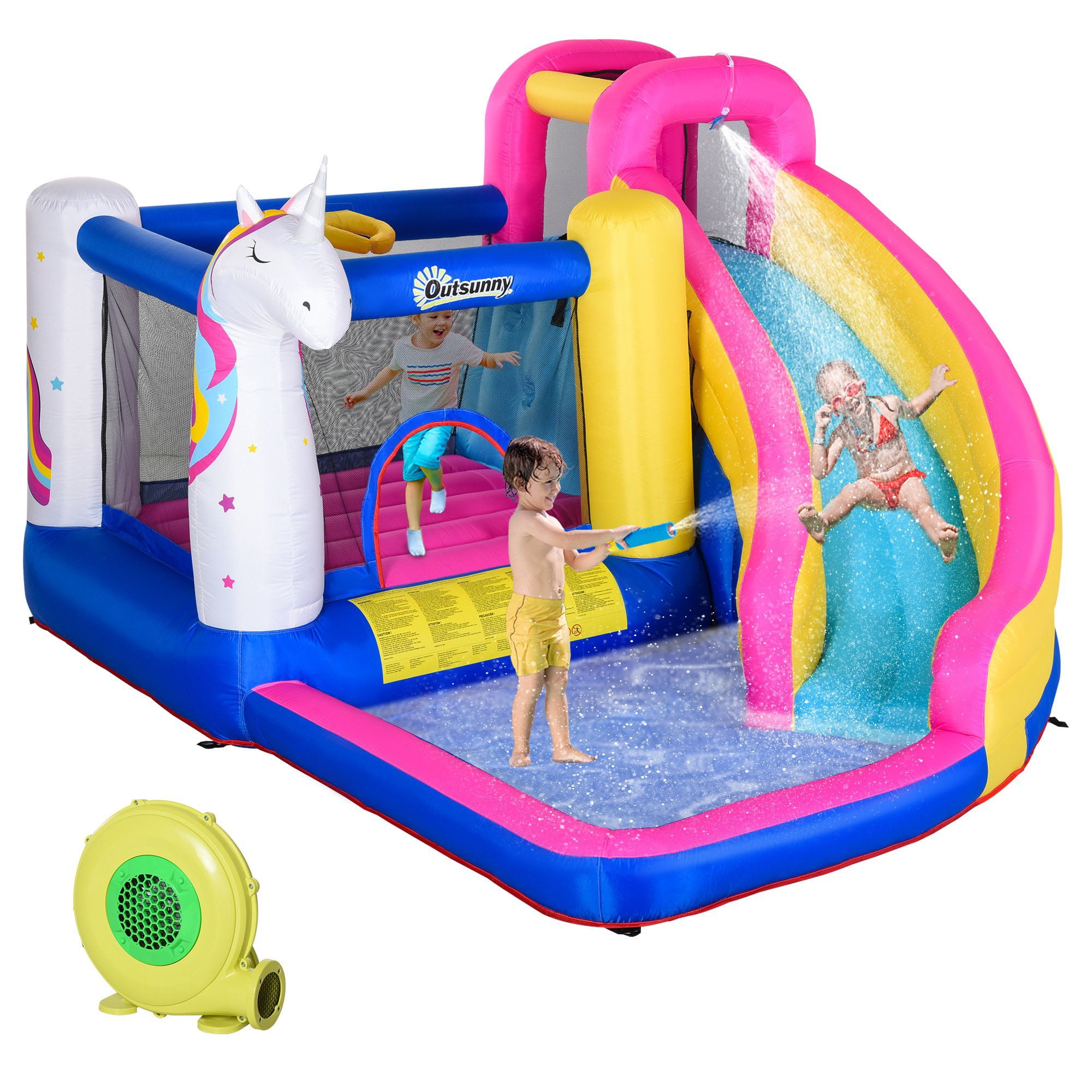 Kids inflatable trampoline online