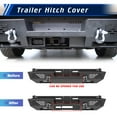 thumbnail image 3 of Full Width Rear Bumper For 2024-2025 Tesla Cybertruck + D-Rings Stepped Platform, 3 of 10