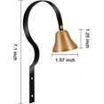 thumbnail image 2 of Antique Metal Bell For Dog Training Shopkeepers Bell Decorating The House On The Wall, 2 of 5
