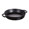 thumbnail image 1 of Sartén de hierro fundido STAUB de 33 cm con doble asa, negro mate, 1 of 4