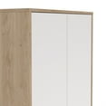 thumbnail image 3 of Tvilum Sign 6-Shelf Adjustable Home Office Bookcase with 4 Doors for Adults, Jackson Hickory/White, 3 of 15