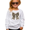 thumbnail image 6 of Ink Printed Image NOT Fabric and Pearls Camo Coquette Bow with Pearl Trim Sweatshirt White Sweatshirt Youth XS, 6 of 9