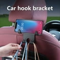 thumbnail image 4 of NARABB Clearance Car Seat Back Organizers Hooks Each Load Bearing 20 Lb Strong And Durable，Plus Mobile Phone Stand, Can Hang Items And Support The Phone, 4 of 7