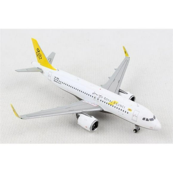 Gemini Jets GJ1717 Royal Brunei Airbus A320Neo Diecast Model Aircraft, Scale 1 by 400 Reg No. V8-RBA