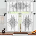 thumbnail image 3 of LALILO Kitchen Curtains and Valances Set of 3 36" Mandala Window Treatment Tiers for Window Decor, 3 of 5