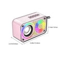 thumbnail image 3 of Portable Bluetooth Speaker, Cyberpunk, Transparent, Wireless, Luminous, Night Light, Bluetooth 5.0, AUX Playback, 3 of 8