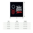 thumbnail image 3 of Durable Soft & Warm Flannel Blanket - Cozy Stars Design for Sofa Travel Bed Chair - Perfect for Patriotic Decor, 3 of 5