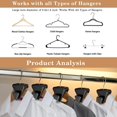 thumbnail image 4 of Clothes Hanger Connector Hook, Strong Bearing 18 Pcs ABS Space Saving Eco Friendly Hanger Extender for Closet (Cartoon Style), 4 of 5