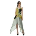 thumbnail image 4 of Moomaya Robe à Ourlet Asymétrique pour Femmes, Robe à Bretelles Spaghetti à Dos Nu avec Mouchoir, 4 of 4