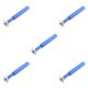 thumbnail image 2 of Eigraketly Golf Groove Sharpener Regroover Mango antideslizante de acero inoxidable Cuña 6 cabezales Herramienta de limpieza Herramienta manual Azul 5piezas, 2 of 6