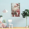 thumbnail image 3 of Framed Classic Santa Claus Christmas Wall Art - Festive Holiday Canvas,Christmas Holiday Decor for Home and Office, 3 of 5