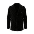 thumbnail image 6 of ZVNAΖH Men's Corduroy Blazer Jacket, Two-Button Notch Lapel Casual Sport Coat with Buttoned Chest Pocket, Long Sleeve Relaxed Outerwear, S-3XL, 6 of 9