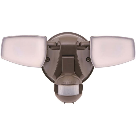 Halo Bronze Motion Activated 23.9W LED Floodlight Fixture ESF2A4MB — Residential Use, Standard Application