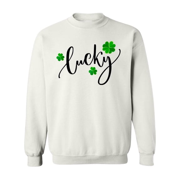 Lucky Shamrock. Sweatshirt Men -Image by Shutterstock, Male Large