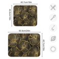 thumbnail image 4 of Yayeee Dish Drying Mat for Kitchen Counter 16"x18" Microfiber Absorbent Pad, Black Flower Pattern, 4 of 7