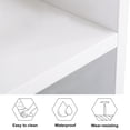 thumbnail image 3 of BarberPub Dressers White Wall-Mount Station with 2 Drawers Sylish 3036, 3 of 7