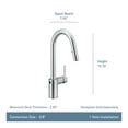 thumbnail image 2 of Moen 7565Ew Align 1.5 GPM One Handle High Arc Pulldown Kitchen Faucet - Spot Resistant, 2 of 6
