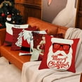 thumbnail image 2 of Farfi fundas para almohadas navideñas, funda de almohada de Papá Noel, fundas de cojines de muñeco de nieve, decoración navideña para el hogar, sofá, 2 of 5