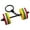 E, variant on Portable Exercise Inspired Key Holder Rubber Detachable Dumbbell Fitness Decoration Keys Bags Ornament Charm