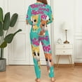 thumbnail image 5 of Super Kitties Women's Pajama Sets Long Sleeve Pajamas Top And Pants Sleepwear Nightwear Soft Pjs Lounge Sets, 5 of 8