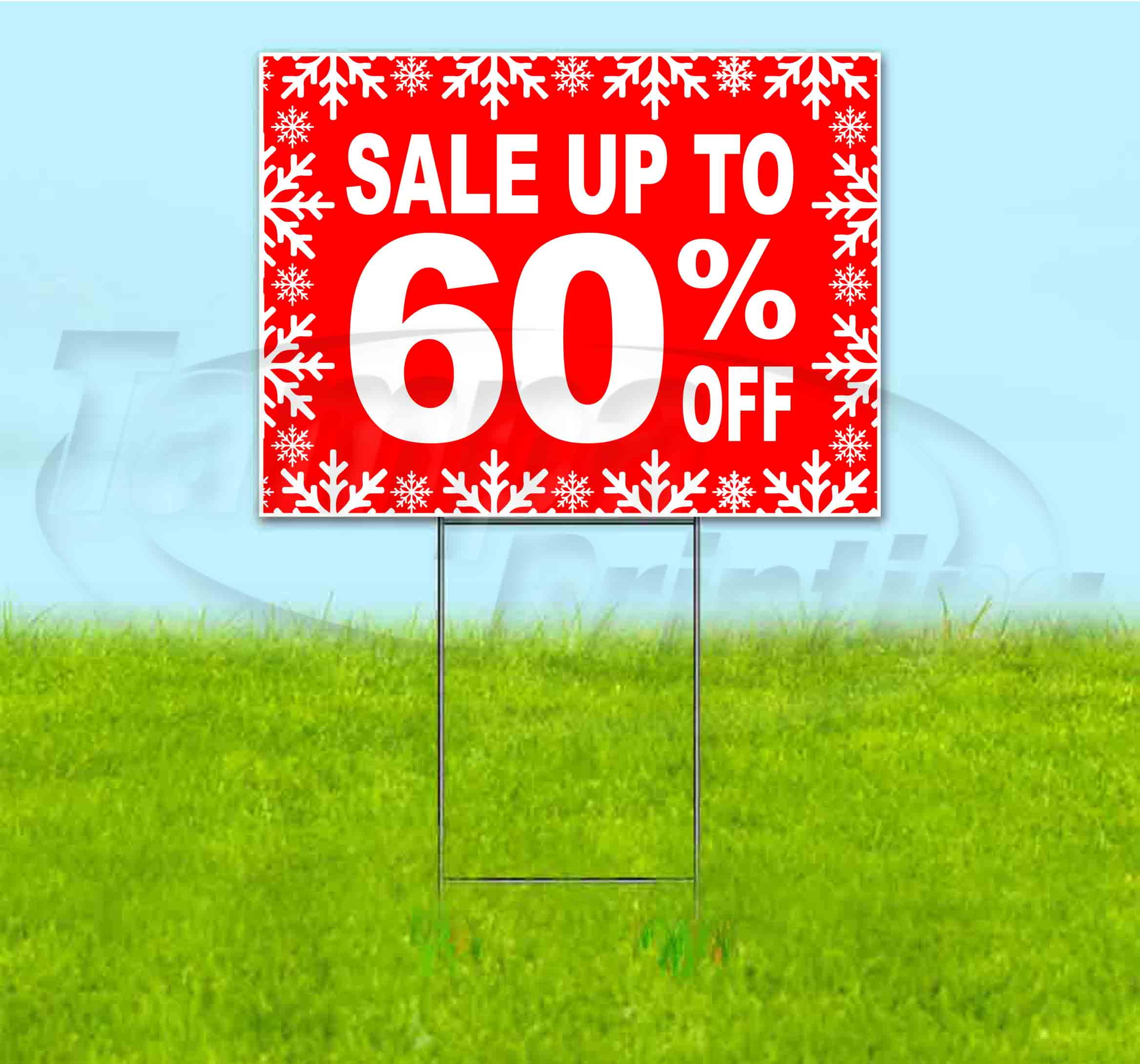 Sale Up To 60% Off (18" x 24") Yard Sign, Includes Metal Step Stake