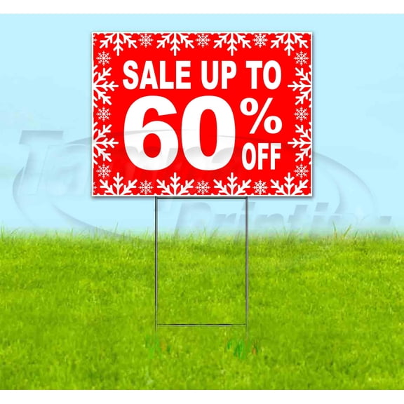 Sale Up To 60% Off (18"" X 24"") Yard Sign, Includes Metal Step Stake