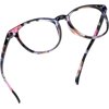 LifeArt Blue Light Blocking Glasses, Anti Eyestrain, Computer Reading Glasses, Gaming Glasses, TV Glasses for Women Men, Anti Glare (Pinkfloral, +1.75 Magnification)