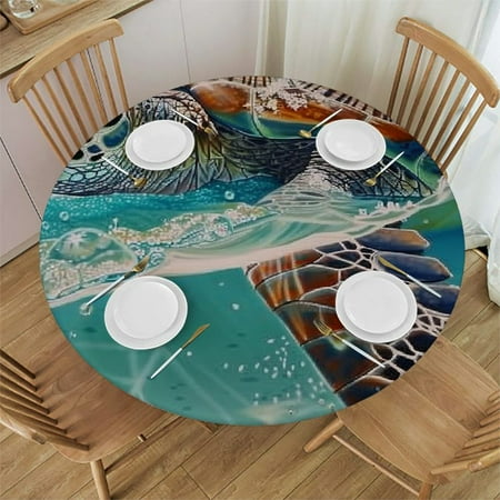 

Ullo0ord Cover s Waterproof Outdoor Indoor cover for Dinner Party Shower Retro Ocean 46-50