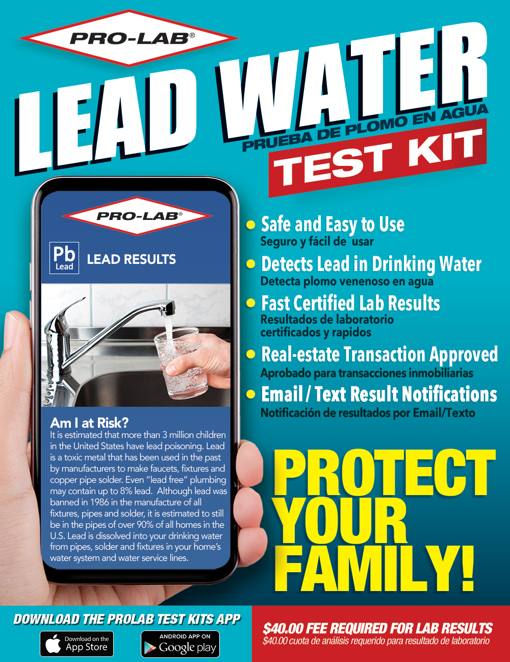 PROLAB Lead in Water Test Kit