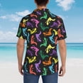 thumbnail image 4 of Sigee Colorful Lizards for Men’s Casual Beach Summer Shirts Funky Hawaiian Shirt for Men Hawaiian Shirts,X-Large, 4 of 7
