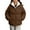 Brown, variant on Quilted Jacket, Yigetop Cotton Padded Clothing with Thick Fleece Windproof and Warm Solid Color Trendy Bread Jacket for Women Puffer Jacket Beige L
