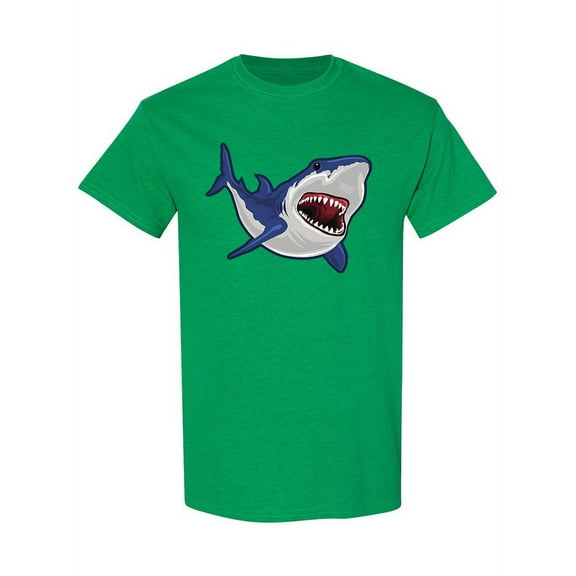 Realistic Shark Design T-Shirt Men -Image by Shutterstock, Male 3X-Large