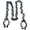 Black1, variant on Gytml Realistic Halloween Chain Prop, Shackle Decor Novelty Decor Accessory For Halloween Party Stage Performance Home Wall Decor(Black3-One Size)