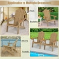 thumbnail image 5 of Aimee Lii Weather Resistant Outdoor Chair with Cup Holder, Outdoor Patio Furniture, Coffee, 5 of 9