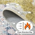 thumbnail image 5 of Wondo 5x8 Modern Abstract Area Rugs - Gold Low Pile Washable Carpet for Living Room, Bedroom, Nursery, Office, Kitchen - Non-Slip Stain Resistant Soft Rug for Indoor Use, 5 of 8
