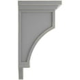 thumbnail image 2 of Ekena Millwork 7 1/2"W x 7 1/2"D x 14"H Arts and Crafts Wood Vintage Decor Corbel, Pebble Grey, 2 of 6