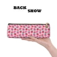 thumbnail image 3 of Xecao Haear Strawberry Print Leather Pencil Case -Stationery Bag Pen Holder for Work & Office, 3 of 5