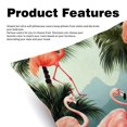 thumbnail image 2 of Flamingo Luxurious Velvet Throw Pillow Covers Set of 2 - 16x16, 18x18, 20x20 Inches - Unique Patterns - Ideal for Bed Pillow, Chair Pillow Covers, Throw Pillows for Various Occasions, 2 of 6