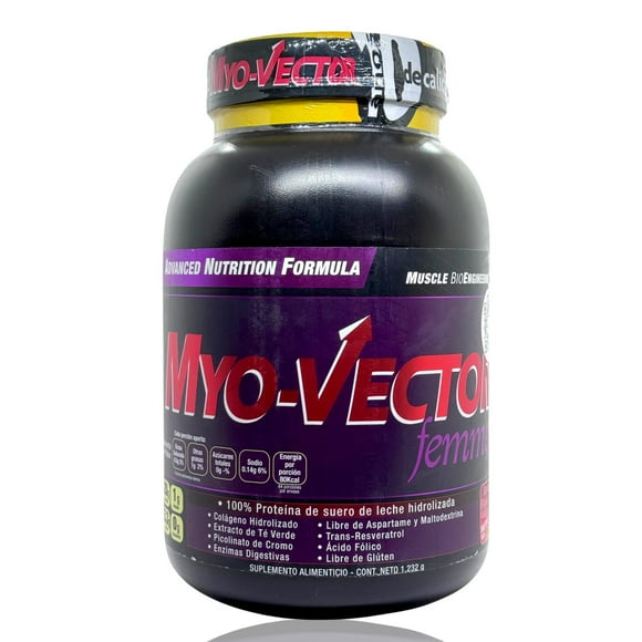 Proteína Mujer Myovector Femme Fresa 3 Lbs Cero Carbs Physical Building Systems Myo Vector PBSMYOVECTORFEMMEFRESA