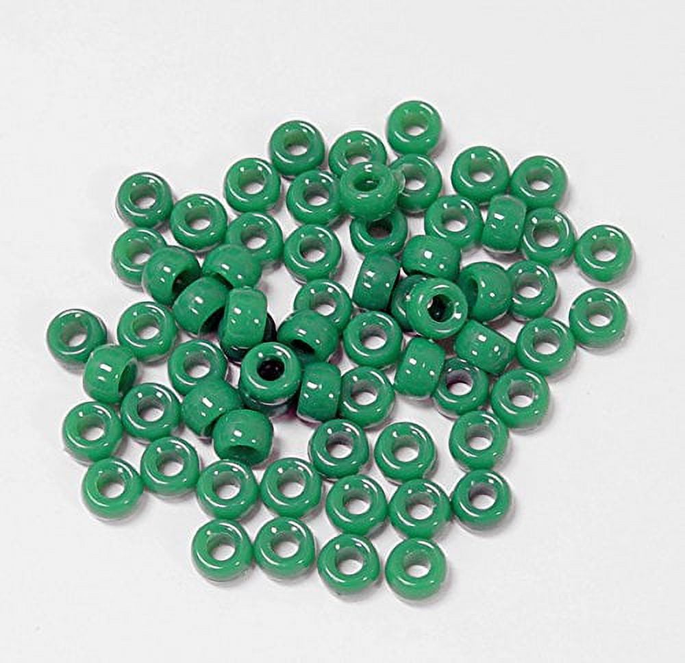 Jolly Store Crafts Multi Colors Glow in the Dark 9x6mm Pony Beads 500pc.  Made in the USA