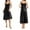 Black, variant on Lorytime Nightgowns for Women Satin Midi Sleeveless Sleepdress V Neck Solid Nightshirts Nightgowns Spaghetti Strap Thin Pajamas Dress Comfy Soft Lounge House Nightdress Pink L