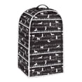thumbnail image 2 of HELLHERO Mixer Cover with Hand Strap Spill-Proof Blender Covers Fitted Dustproof for 4 of July Piano Sheet Dog Silhouette Black, 2 of 6