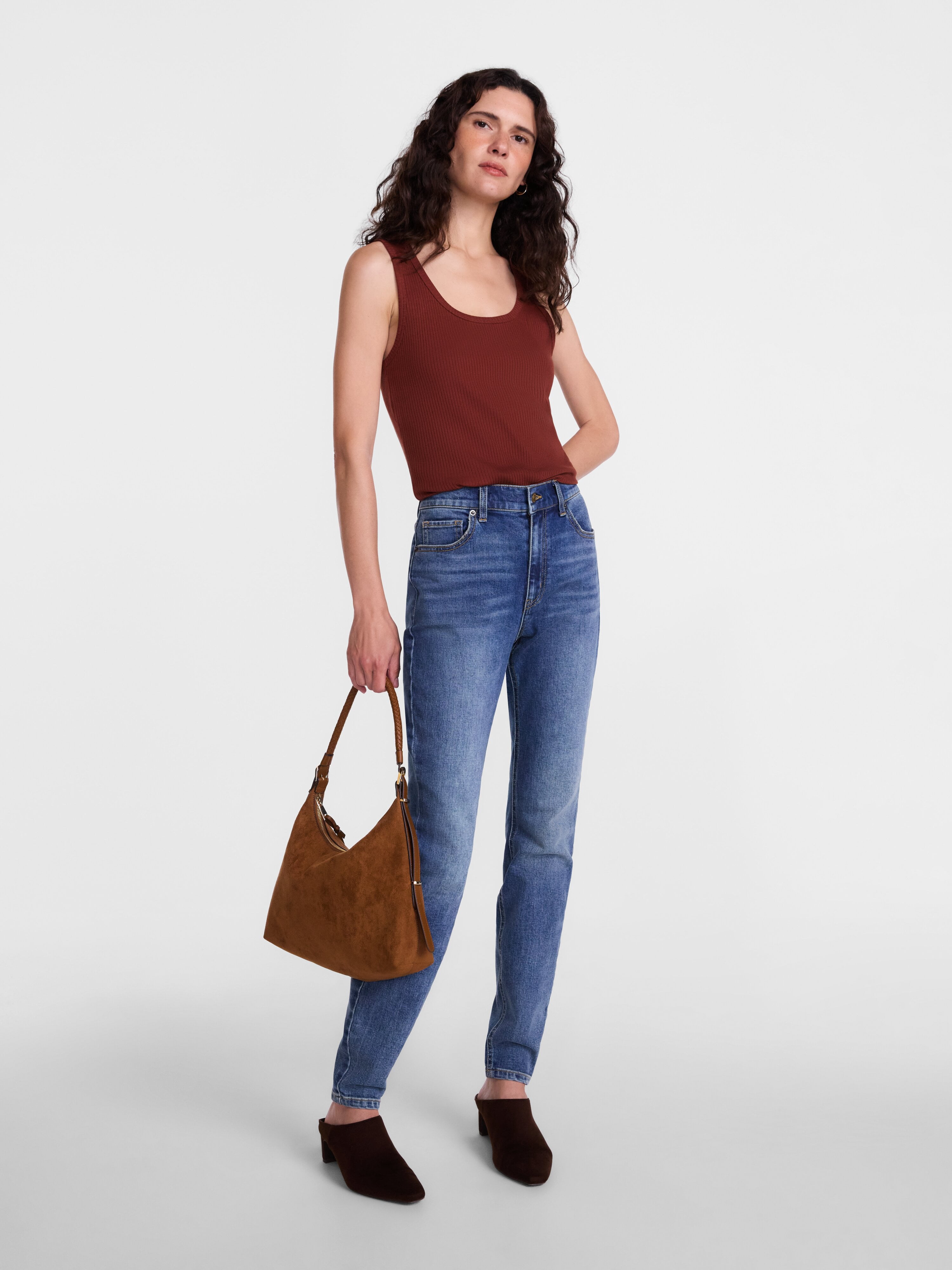 Scenario Women's Wide Ribbed Tank Top, Sizes XS-XXXL