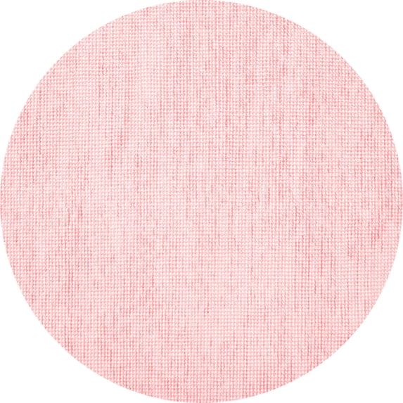 Ahgly Company Indoor Round Solid Red Modern Area Rugs, 4' Round
