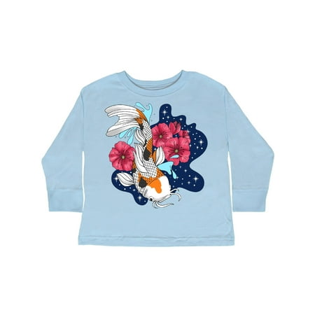 

Inktastic Japanese Koi Fish Pond with Stars Gift Toddler Boy or Toddler Girl Long Sleeve T-Shirt